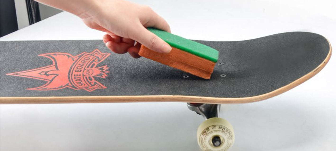 CRYPTRIDER Skateboard Grip Tape Cleaner Pocket Size. Natural Rubber.