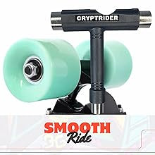 CRYPTRIDER All-in-One Skate Tool, Multi-Function Portable Skateboard T Tool.